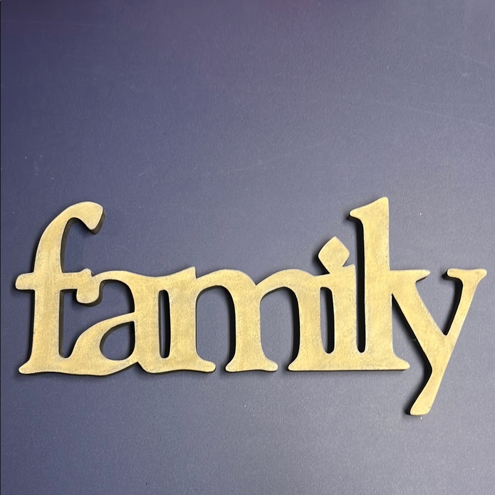 Gold Family Wall Decor